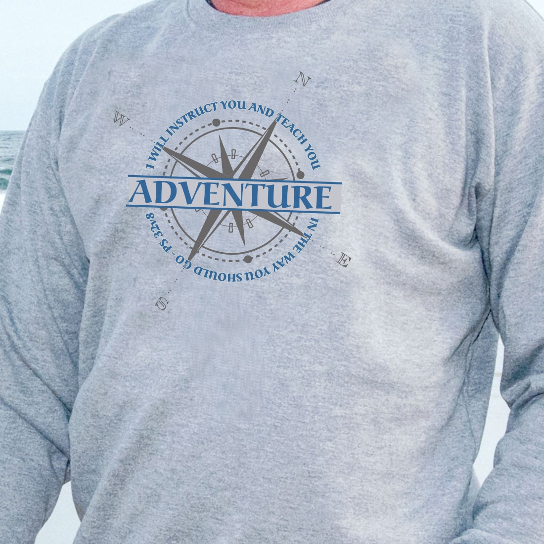 Adventure - Christian Sweater (Grey)