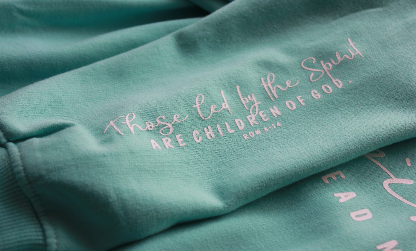Spirit Lead Me- Christian Hoodie (Aqua)