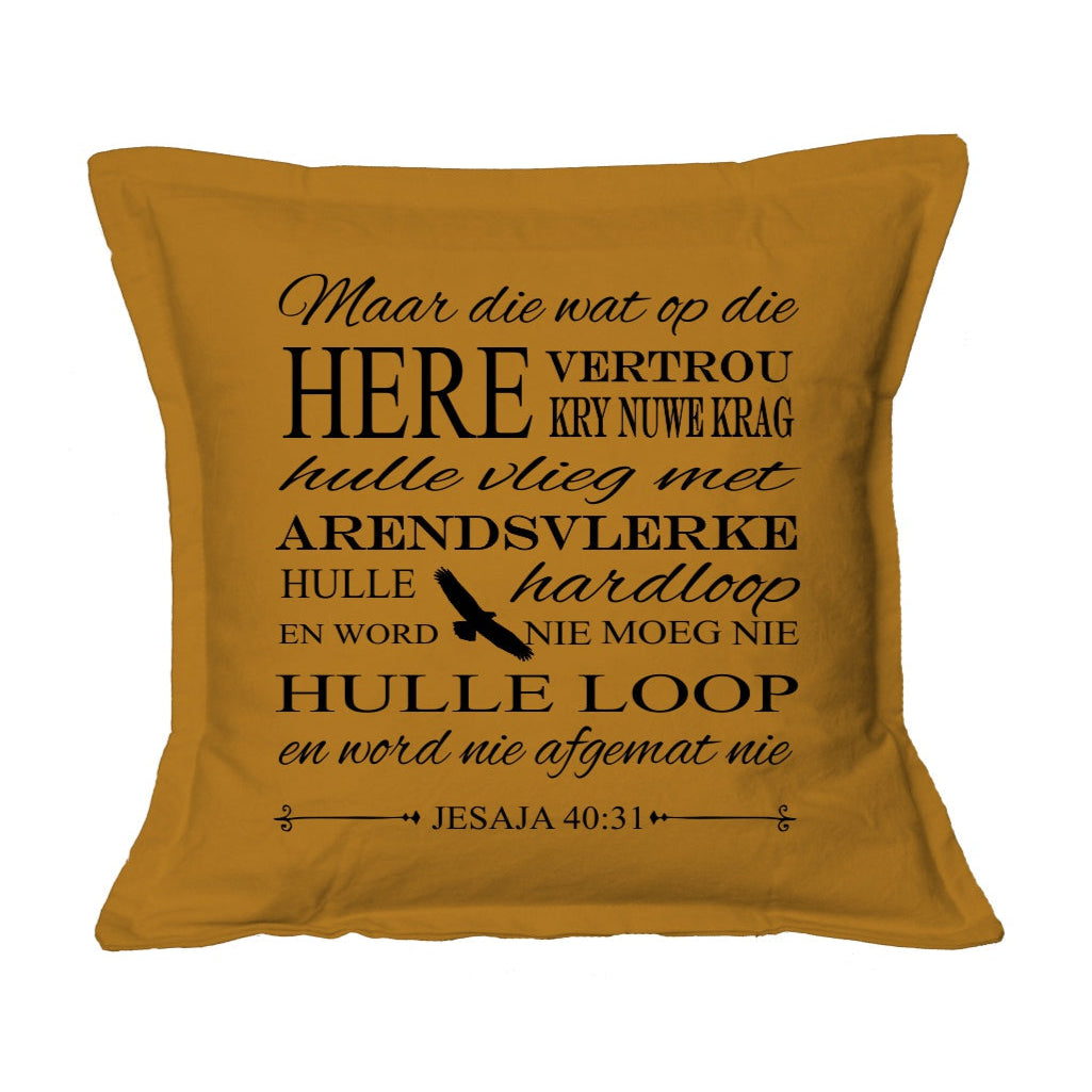 Arendsvlerke - Christian Cushion Cover (Mustard)