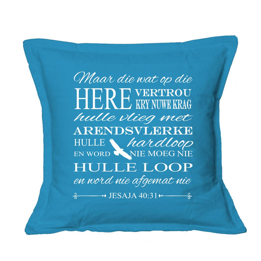 Arendsvlerke - Christian Cushion Cover (Blue)