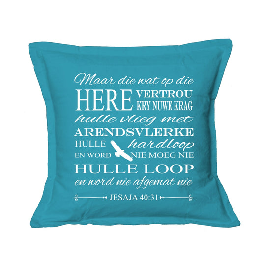 Arendsvlerke - Christian Cushion Cover (Turquoise)