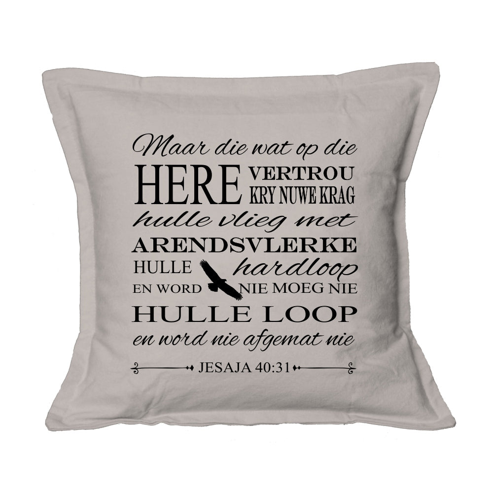 Arendsvlerke - Christian Cushion Cover (Stone)