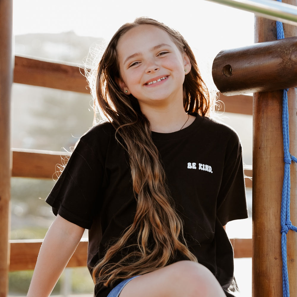Be Kind – Christian Kids T shirt (Black)