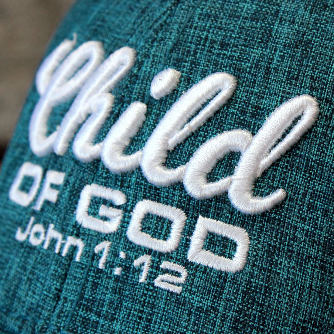 Child of God - Christian Cap (Turquoise Melange)
