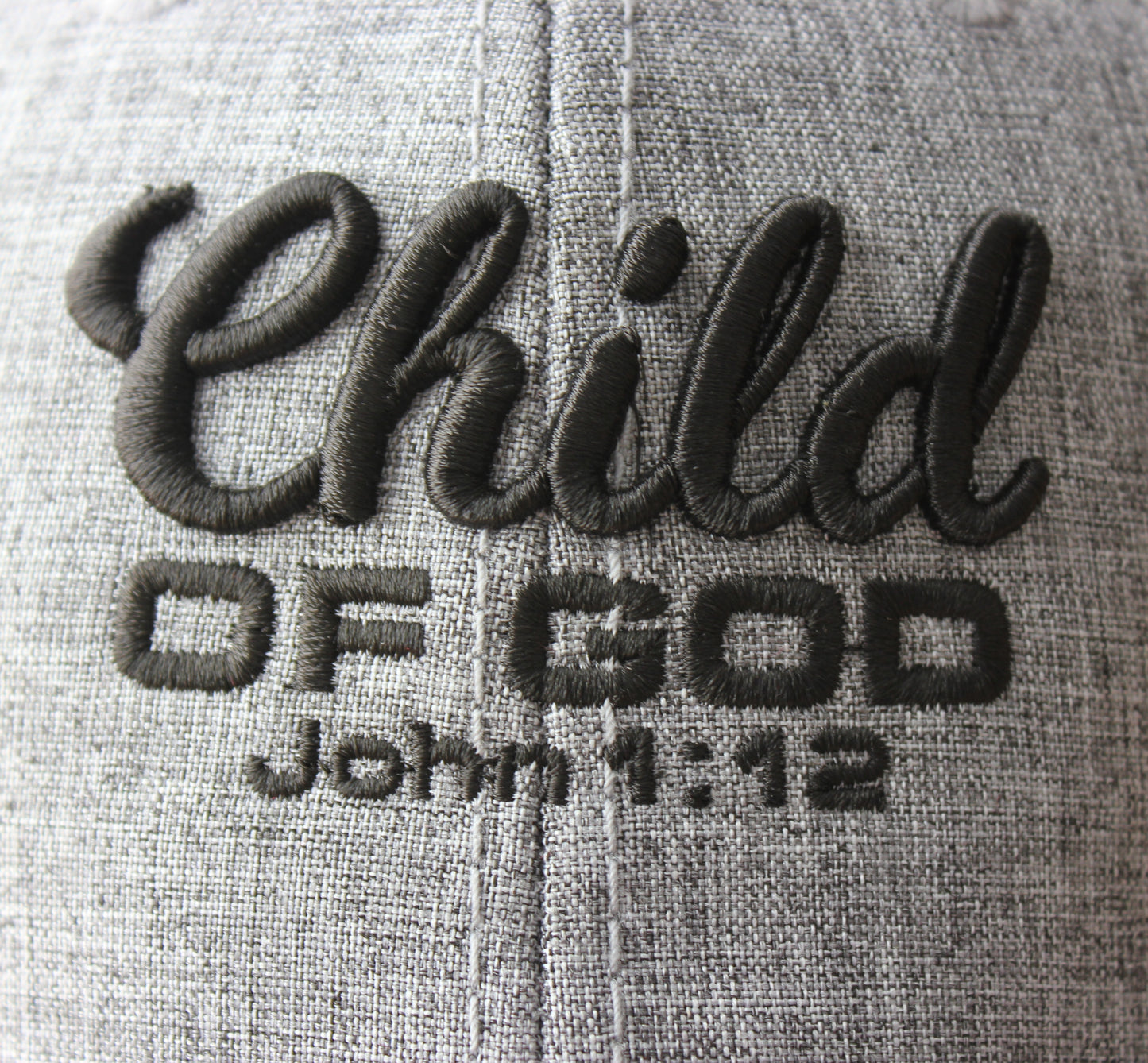 Child of God - Christian Cap (Heather Grey)