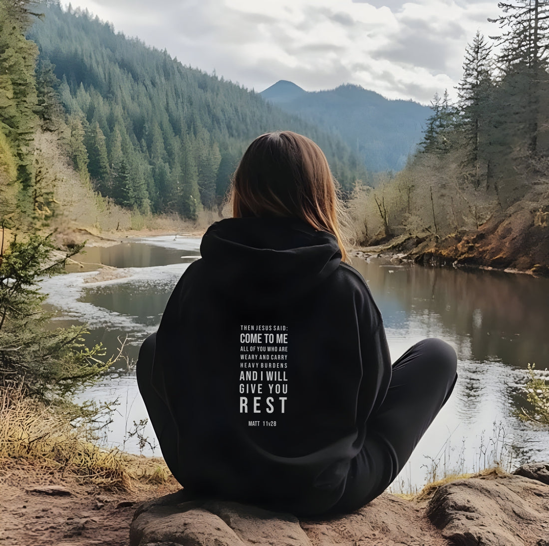 Come as You Are - Premium Christian Hoodie (Black)