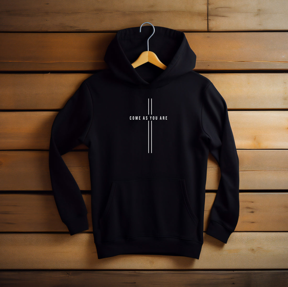 Come as You Are - Premium Christian Hoodie (Black)