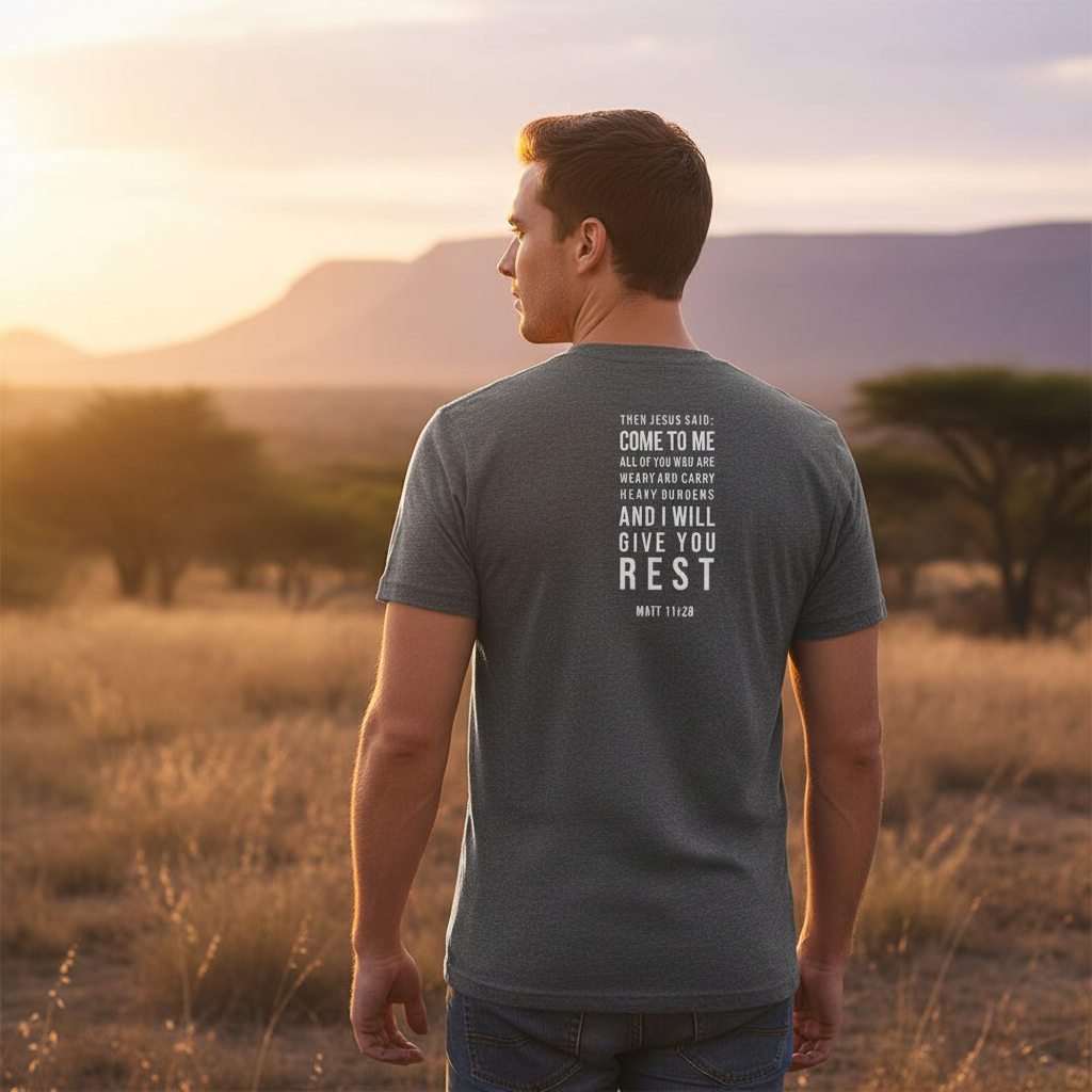 Come as you are – Premium Christian T shirt (Charcoal Melange)