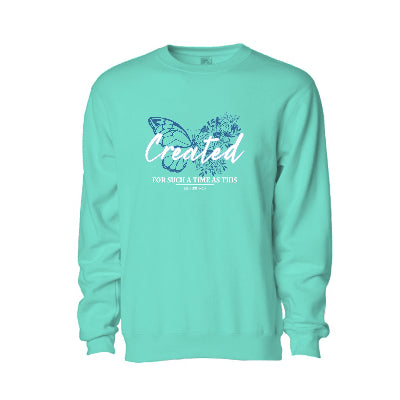 Createdforsuchatimeasthis-ChristianLadiesSweater-Aqua