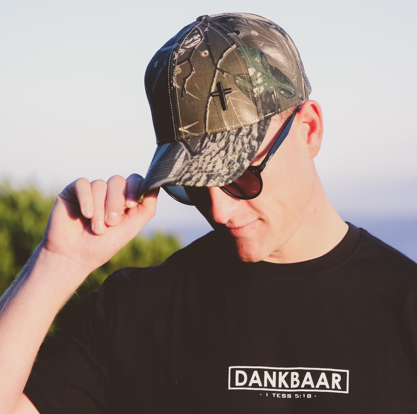 Cross - Christian Cap (Bush Camo)