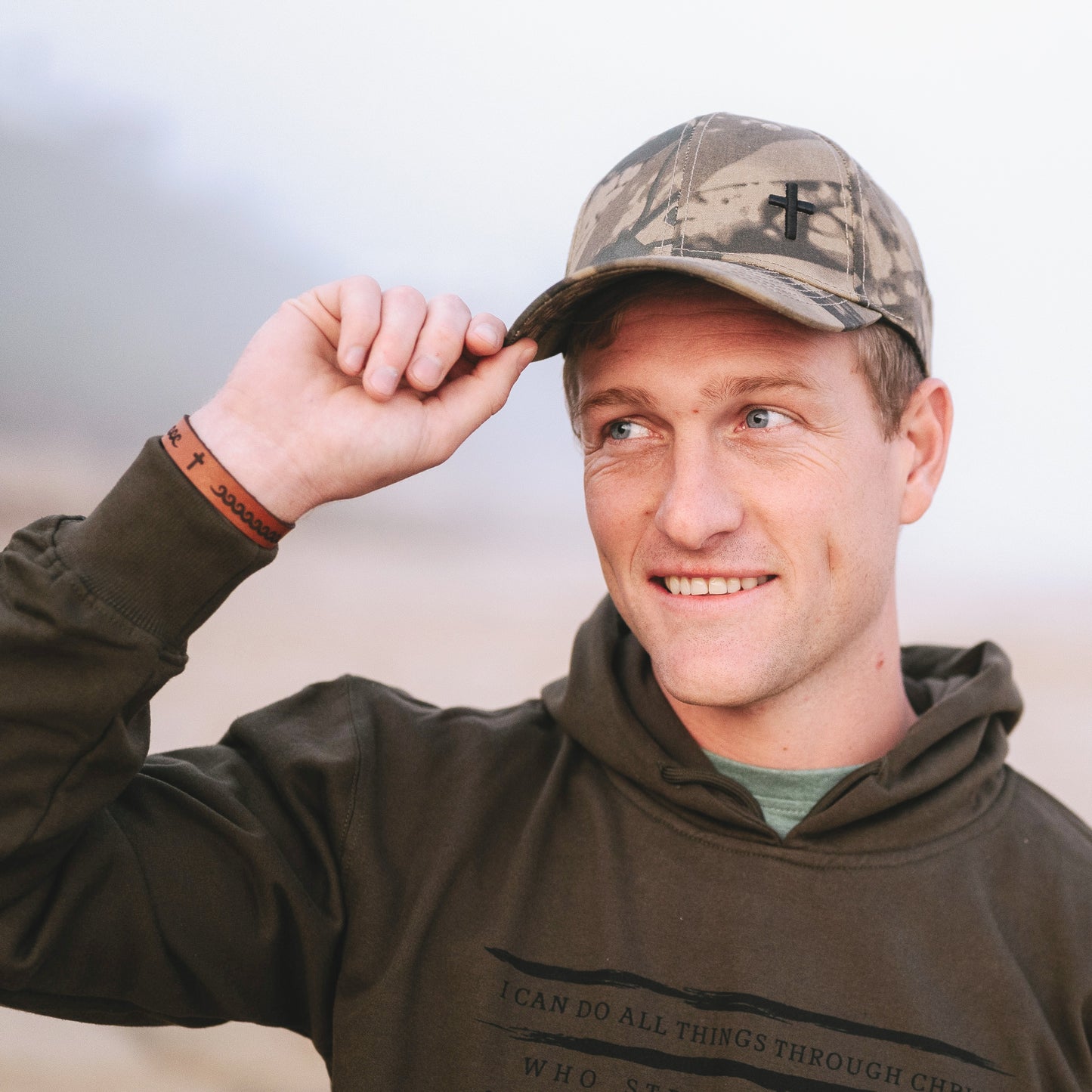 Cross - Christian Cap (Camo)