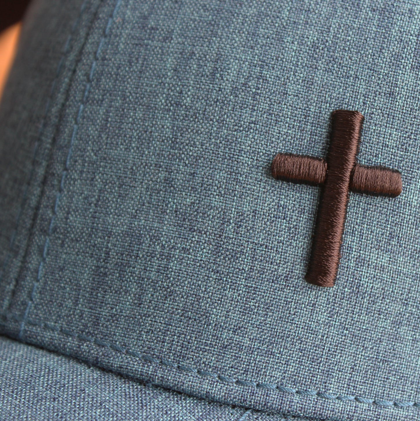 Cross - Christian Cap (Turquoise)