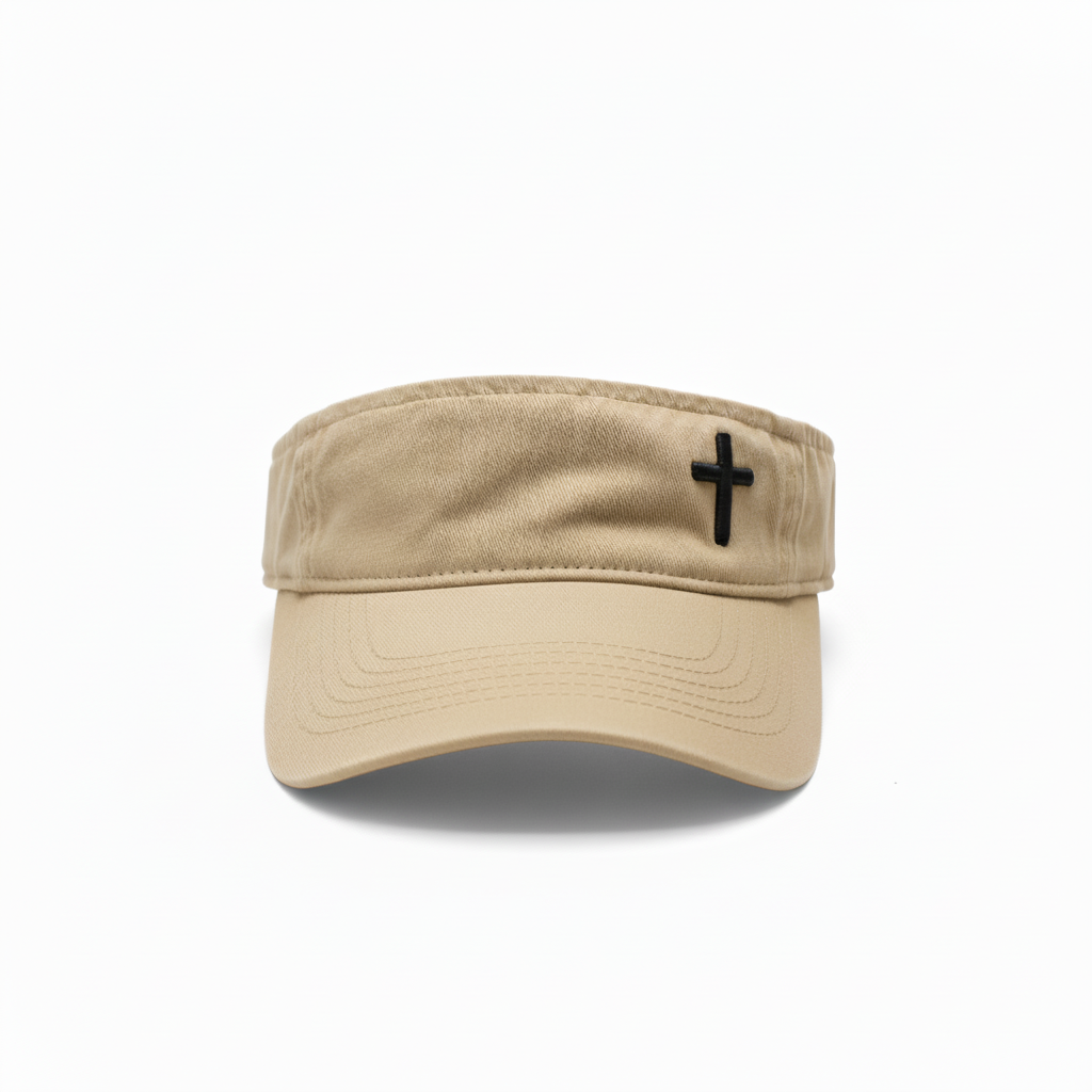 Cross - Christian Visor (Stone)