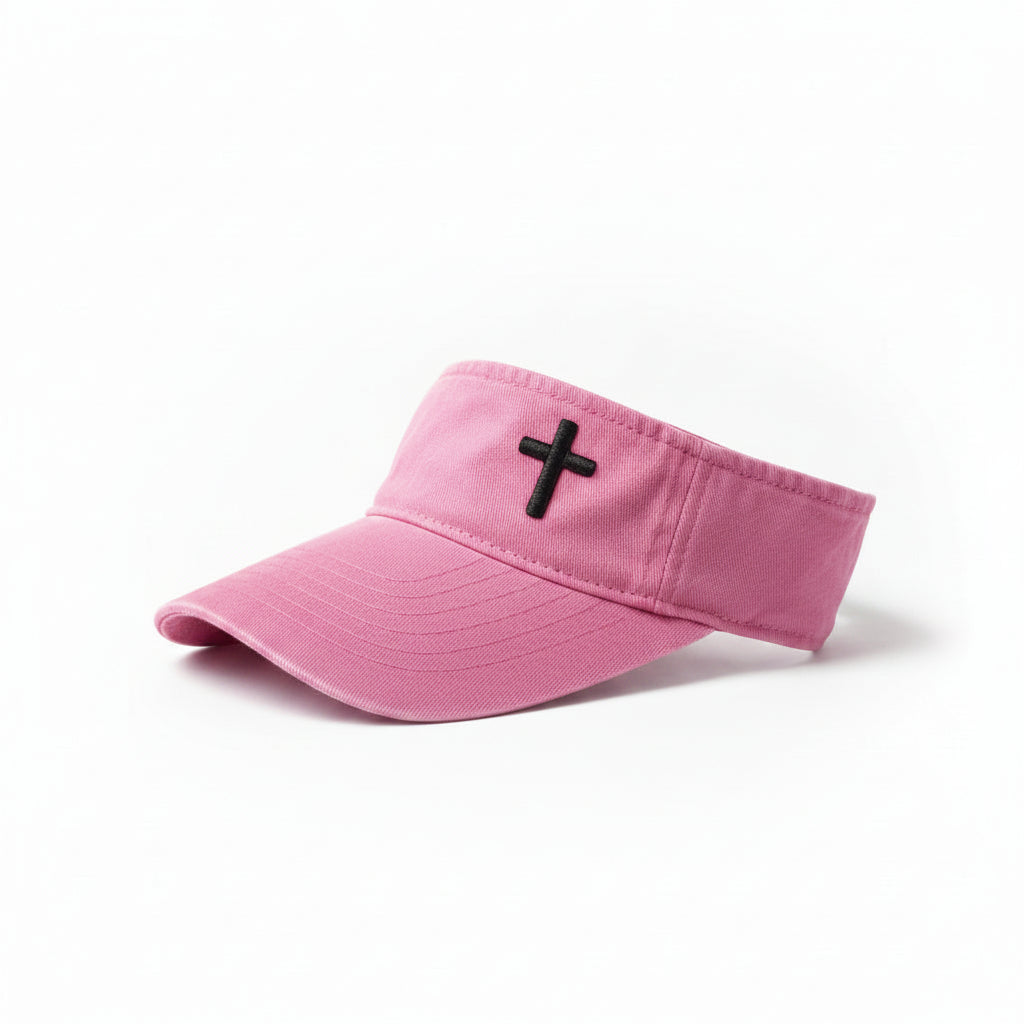 Cross - Christian Visor (Pink)