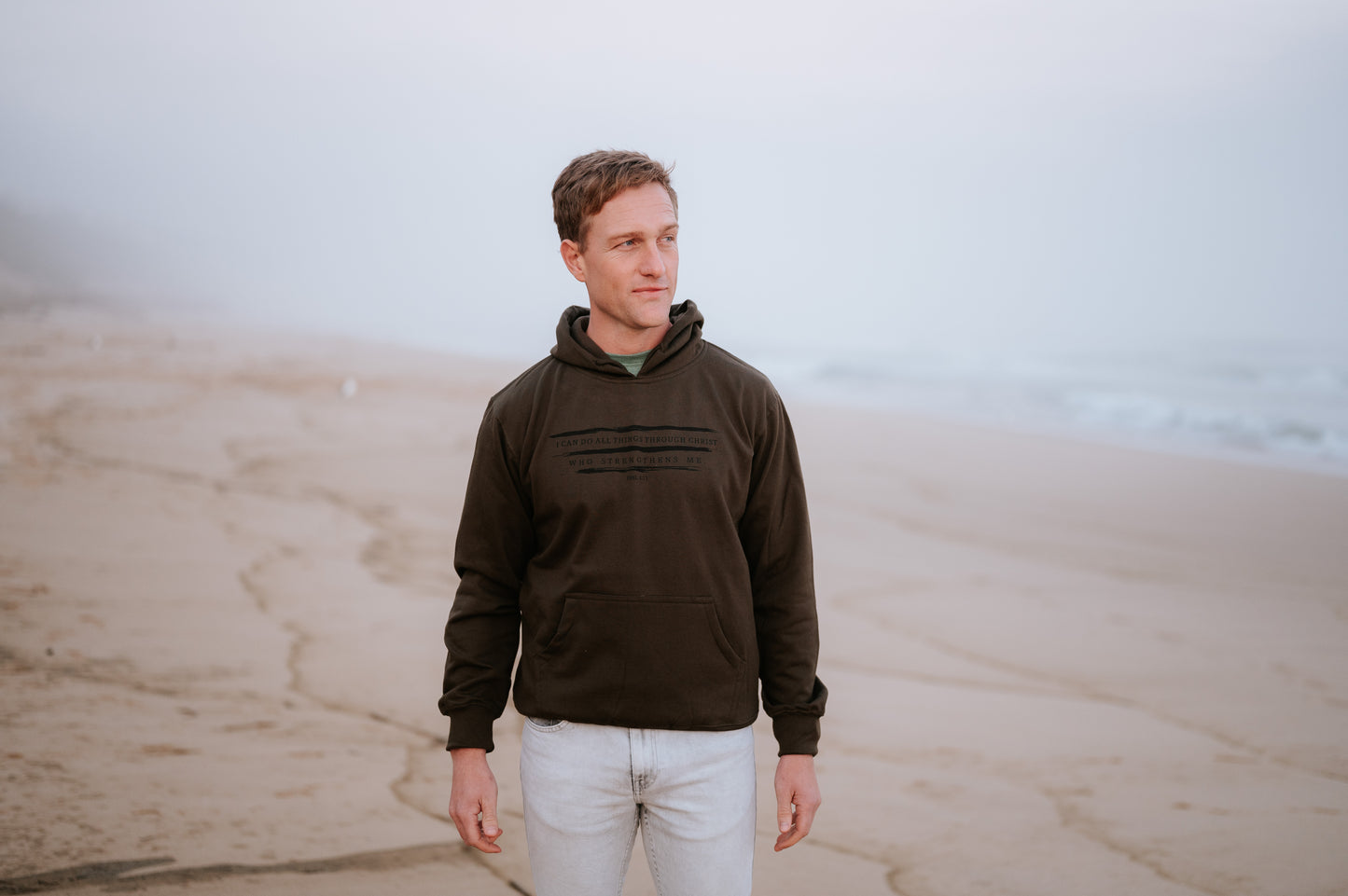 I can do all things - Christian Hoodie (Olive)