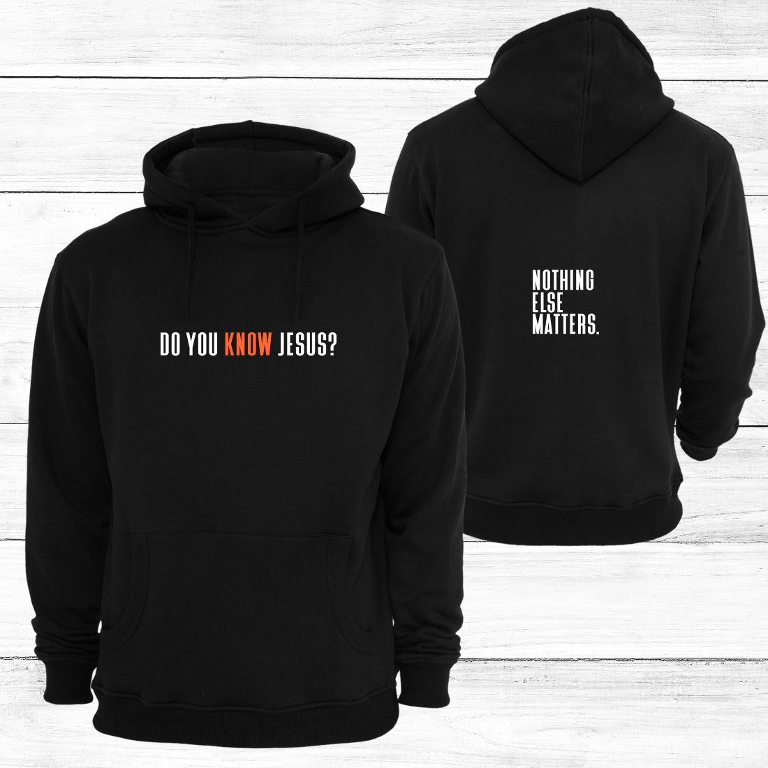 Do you Know Jesus? - Christian Hoody (Black)
