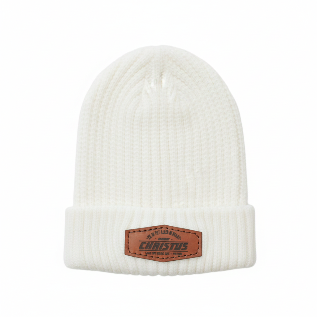 Ek is tot alles in staat- Christian Beanie (White)