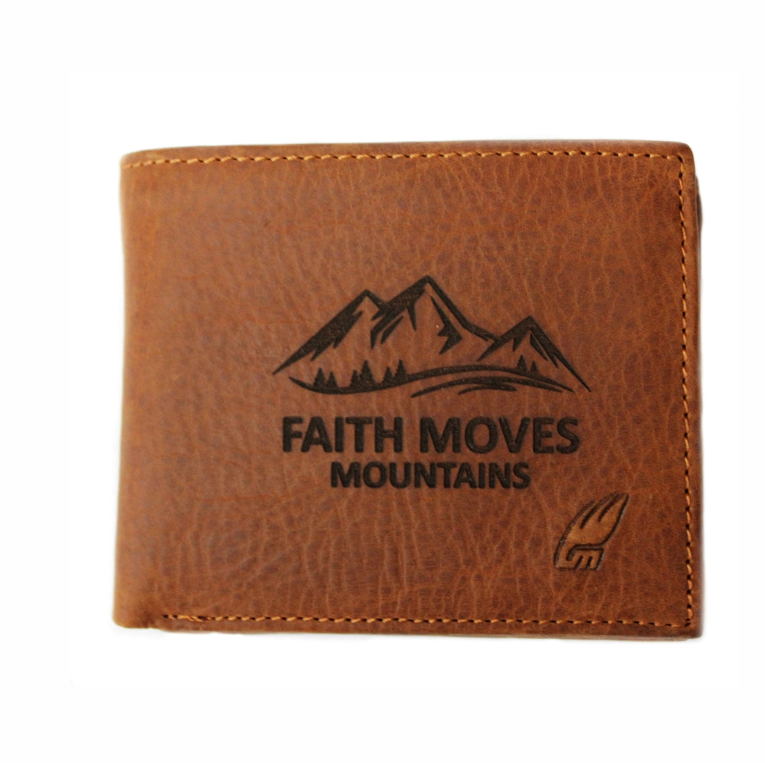 Faith moves Mountains - Christian Leather Faith Wallet (Classic Fold)