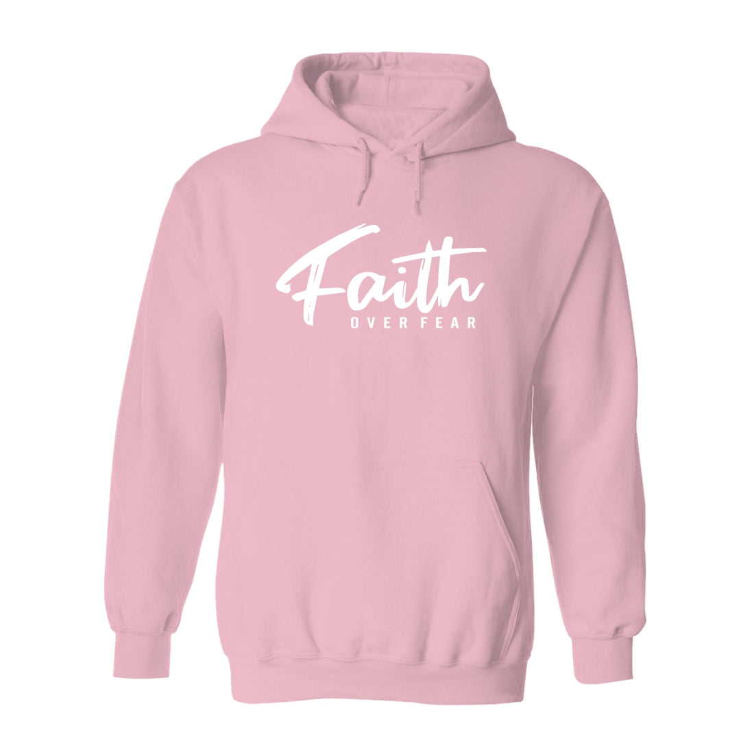 Faith over Fear - Christian Hoody (Dusty Pink)