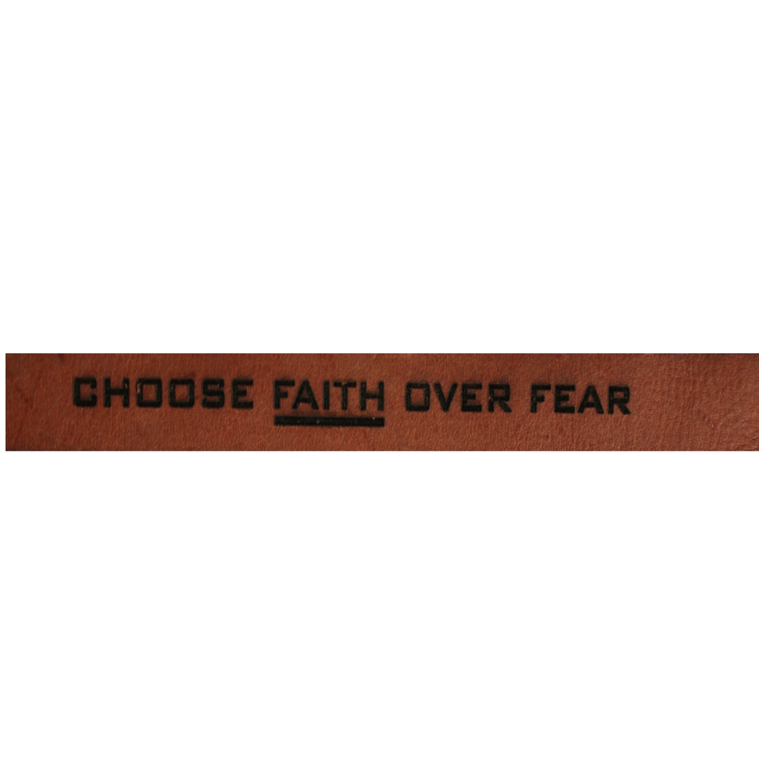 Faith over Fear - Christian Leather Wristband