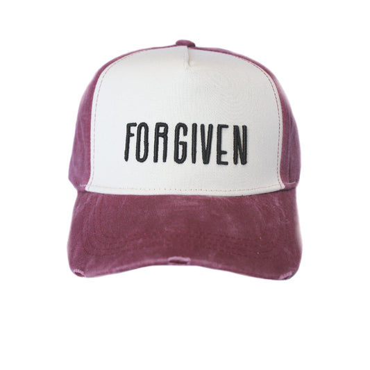 Forgiven - Christian Cap - (Burgundy)