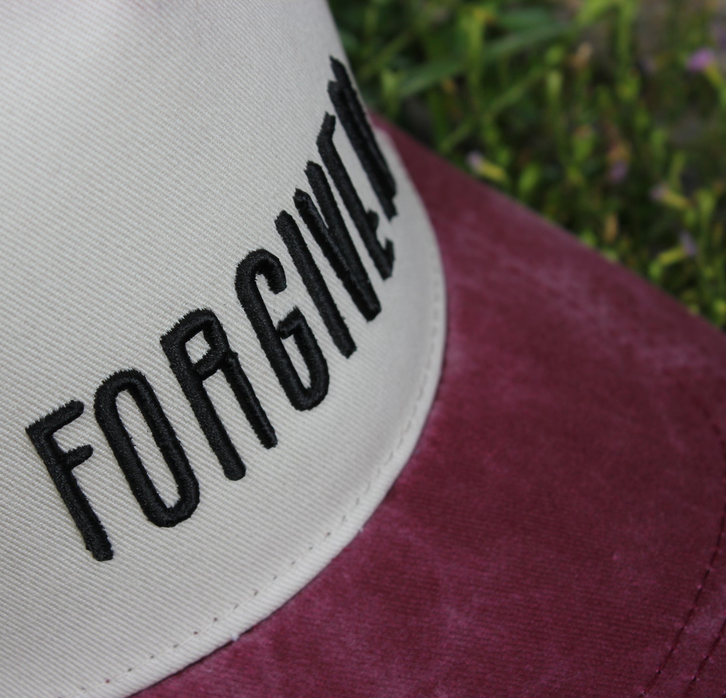 Forgiven - Christian Cap - (Burgundy)