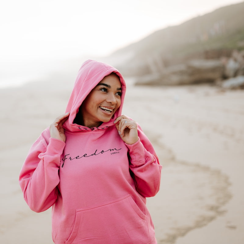Freedom - Christian Hoodie (Dark Pink)