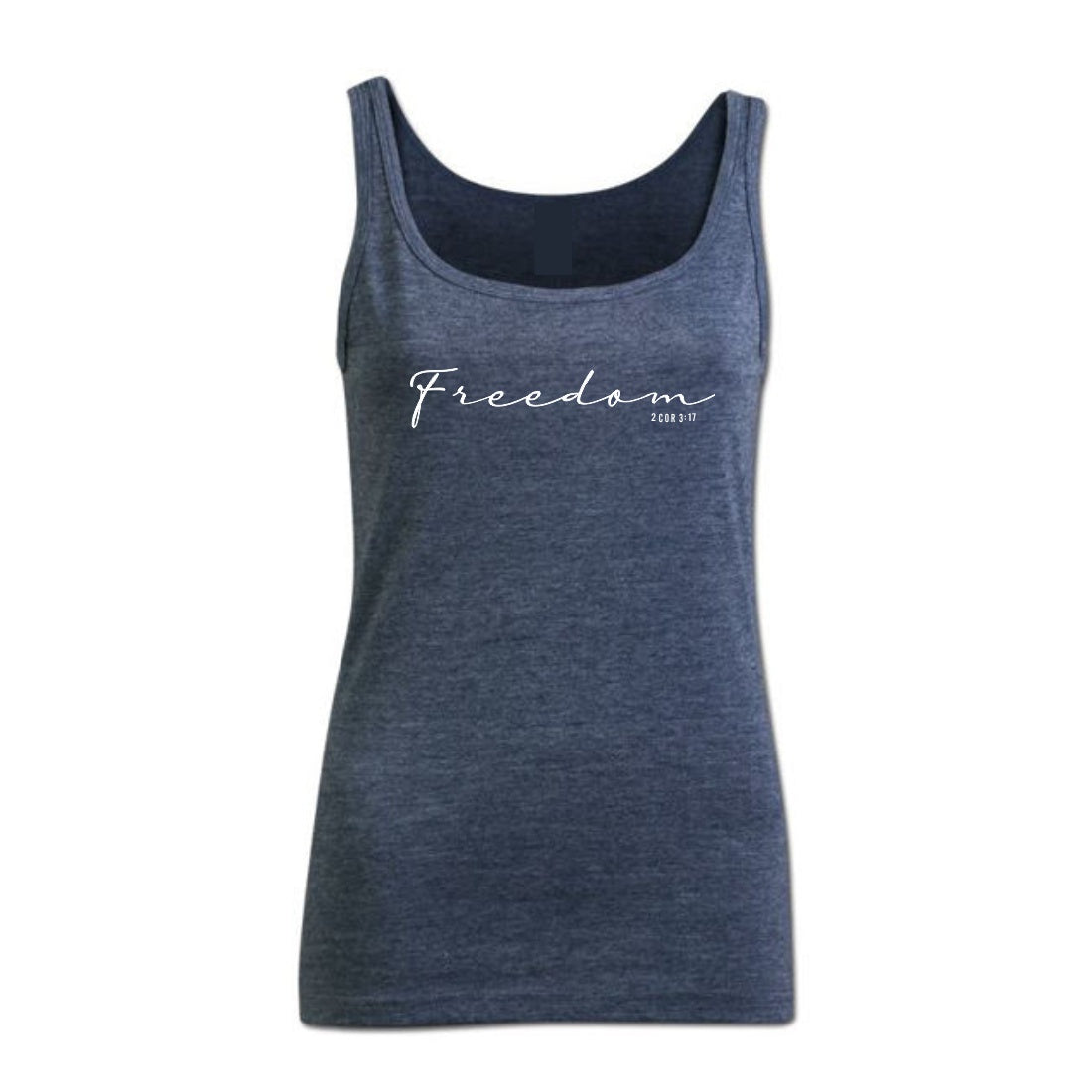 Freedom - Christian Ladies Vest (Navy Melange)