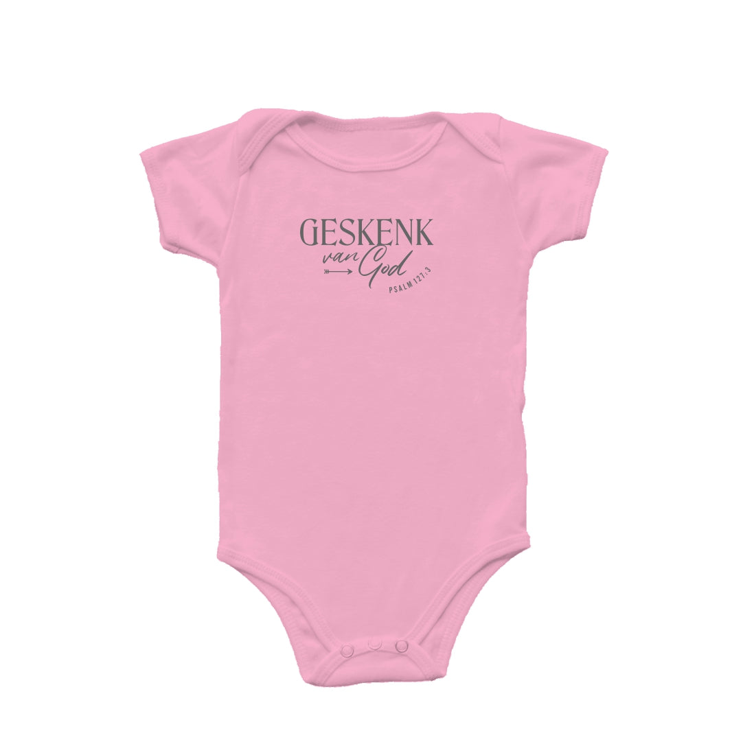 Geskenk - Christian Baby Onesie (Pink)