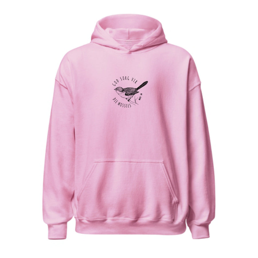 God sorg vir die Mossies-Christian Hoodie-Dusty Pink - South Africa