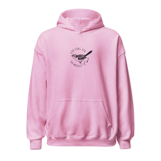 God sorg vir die Mossies-Christian Hoodie-Dusty Pink - South Africa