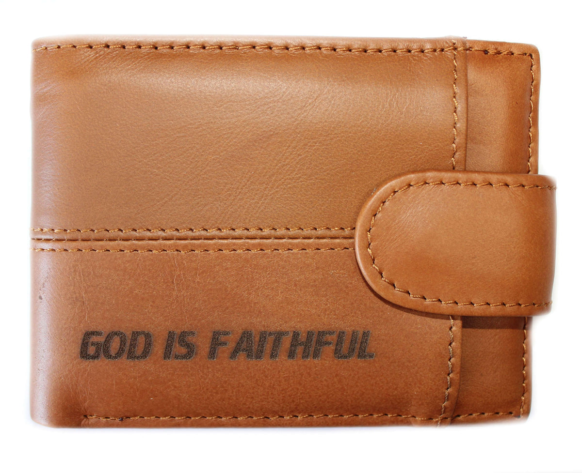 God is Faithful - Christian wallet (Clasp)