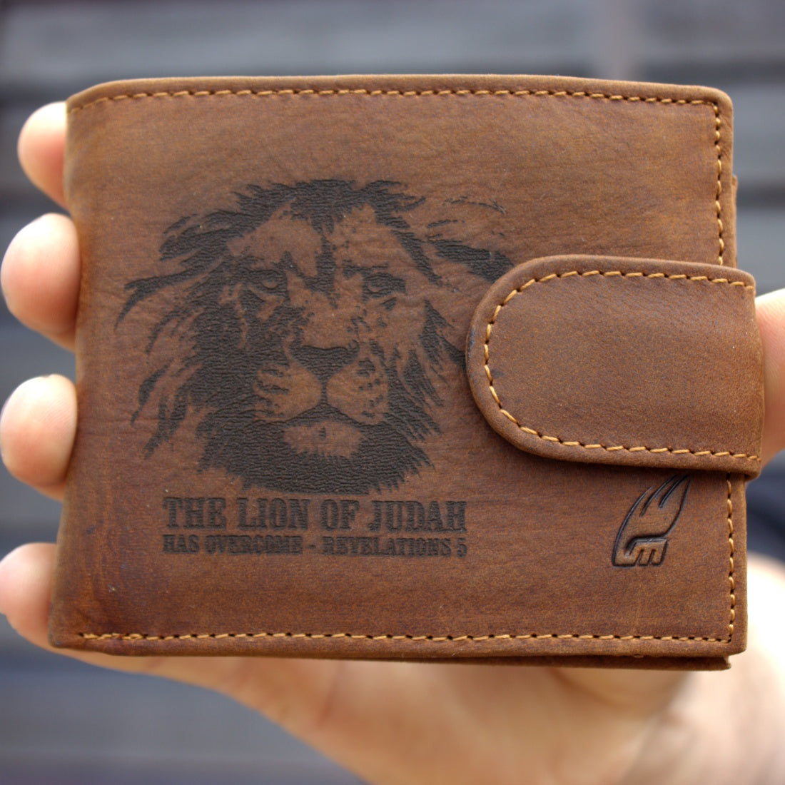 Lion of Judah - Christian Brown Leather Wallet