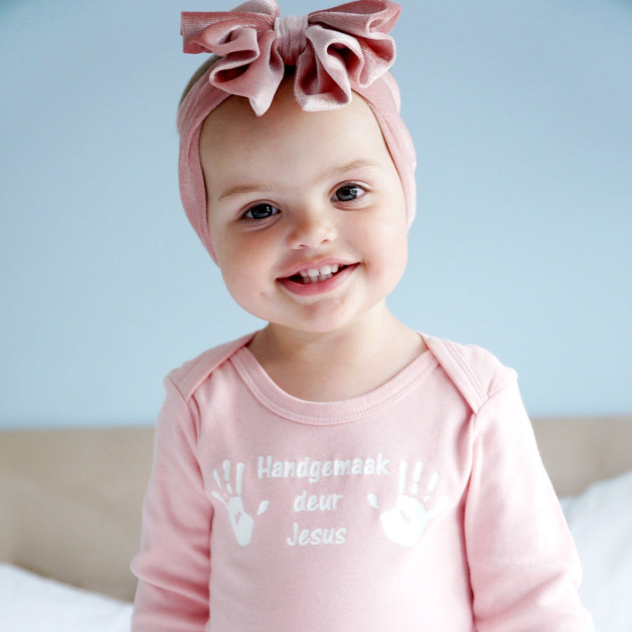 Handgemaakdeur Jesus-Christian baby onesie LS - South Africa
