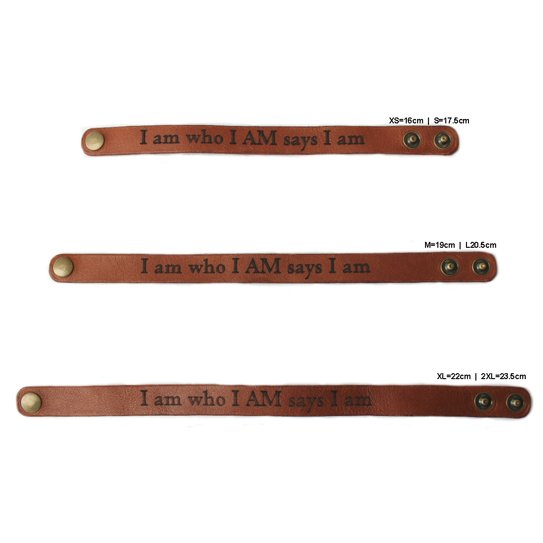 I am who I AM says I am - Christian Leather Wristband