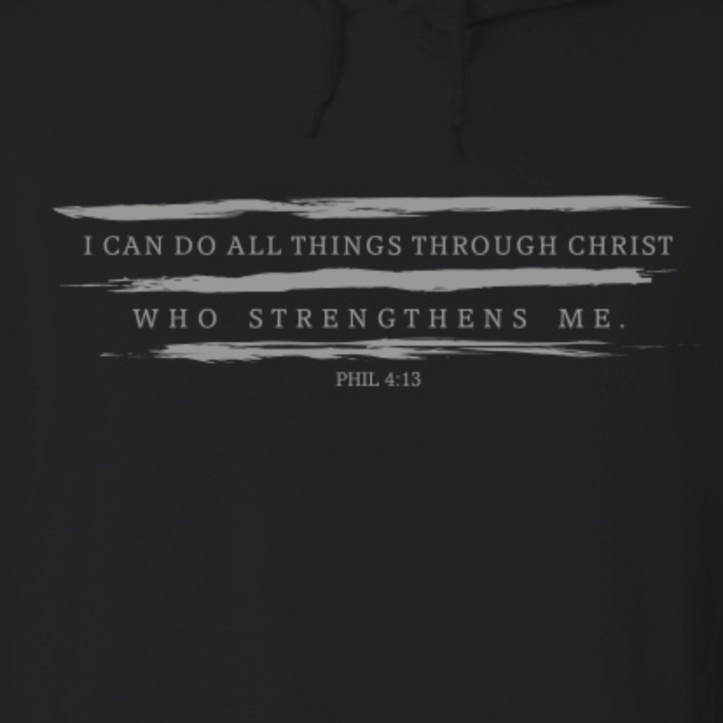 I can do all things - Premium Christian Hoodie (Black)