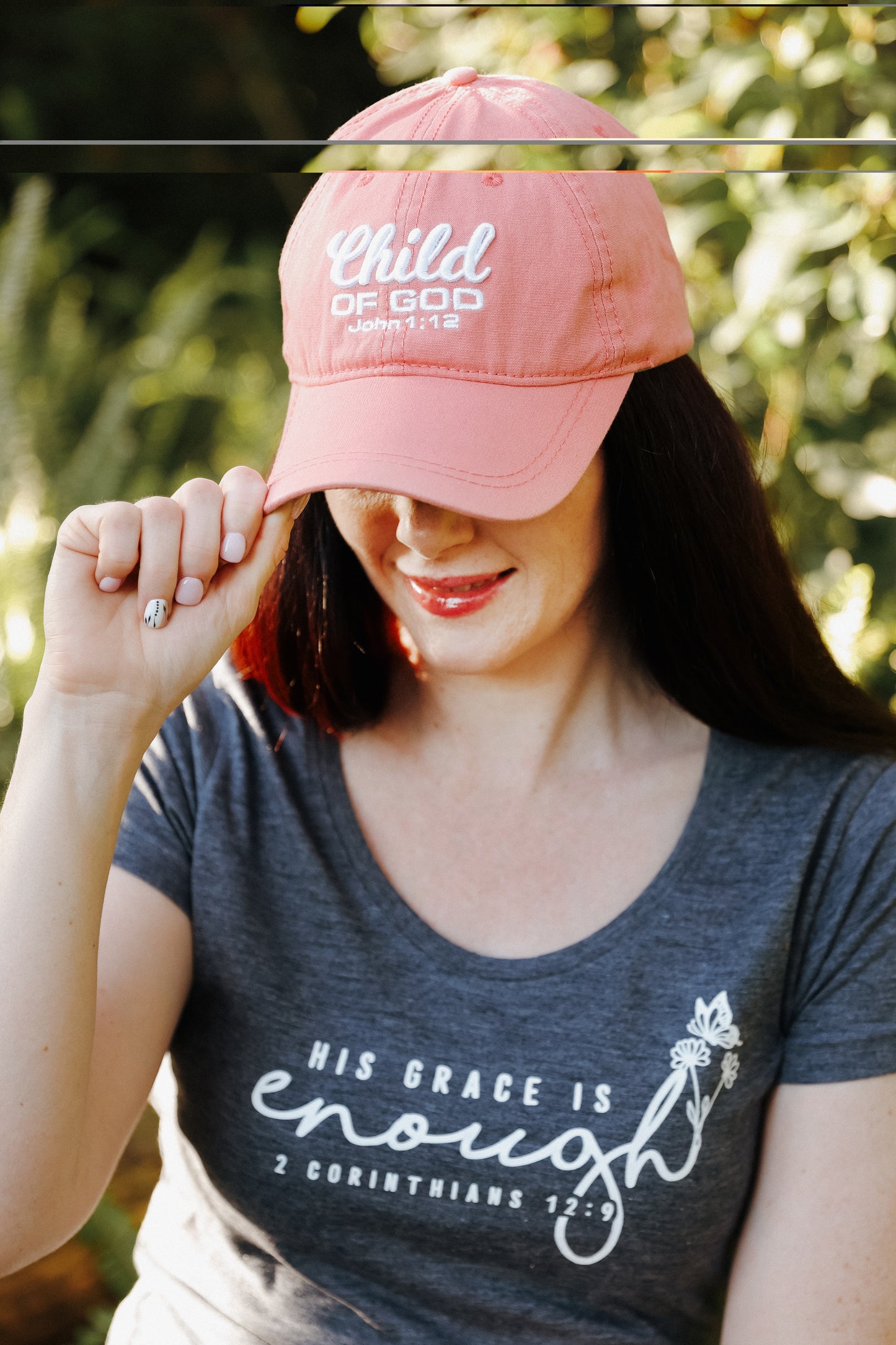 Child of God - Christian Cap (Pink Canvas)
