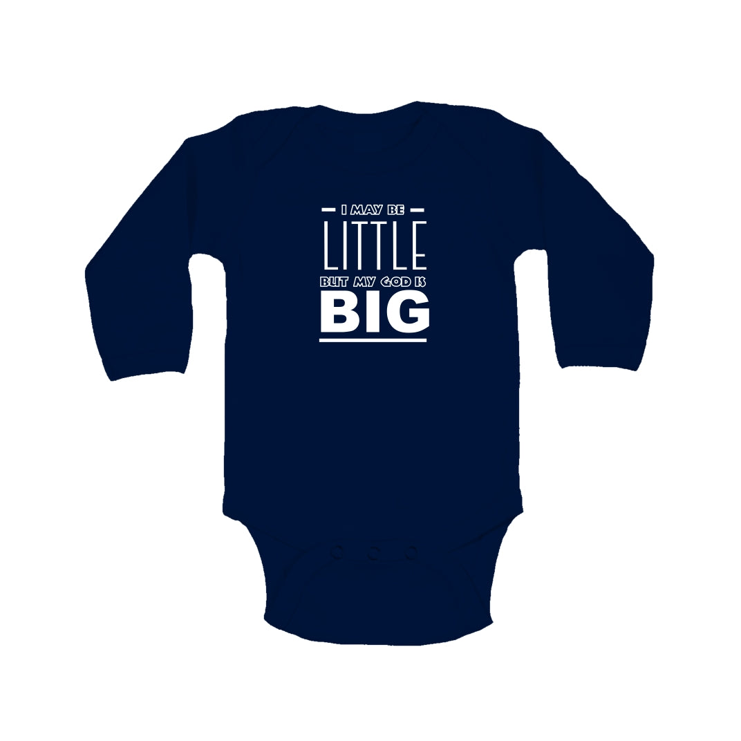 Man of God - Christian Baby Onesie (Blue LS)