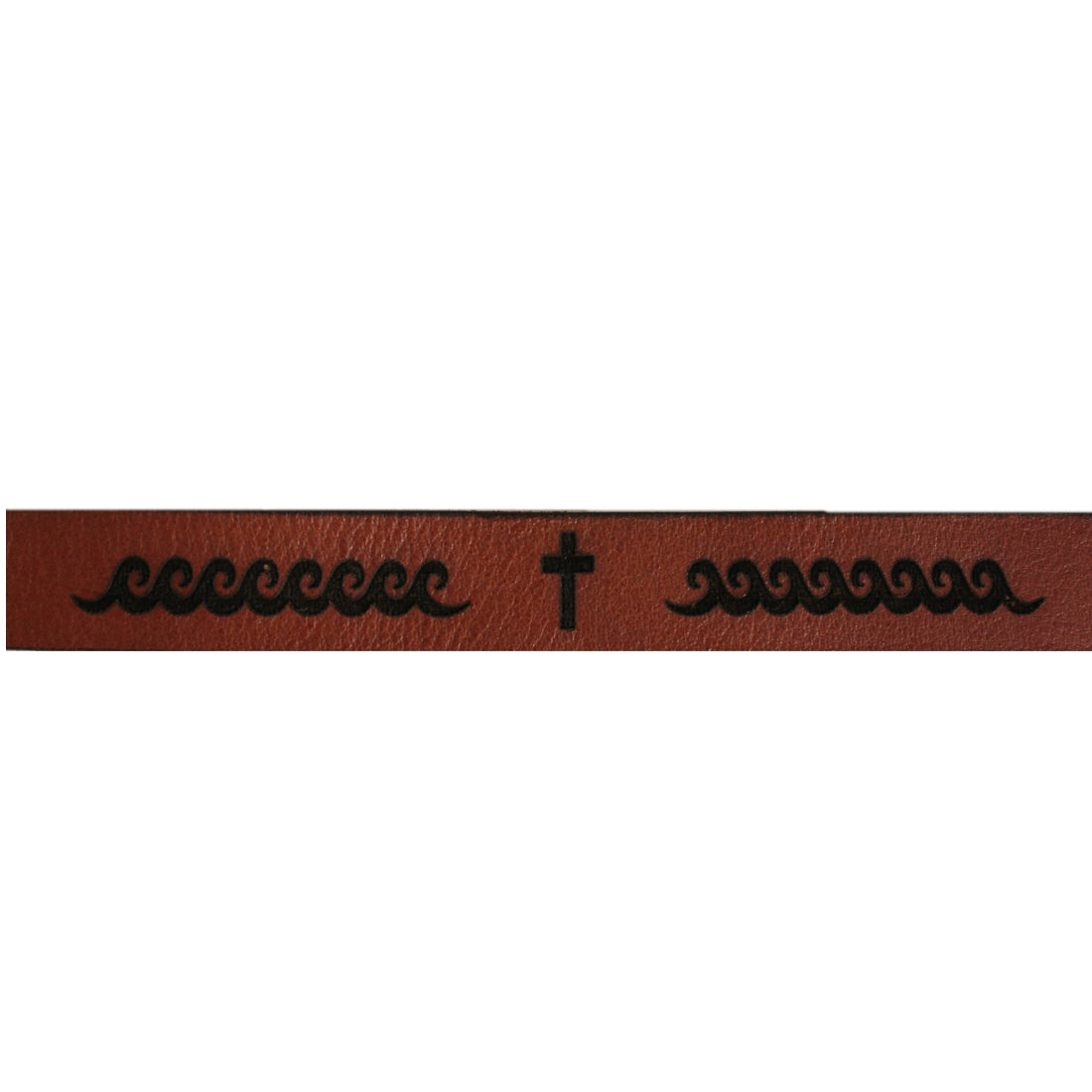 Jesus calms the storm - Christian Leather Wristband