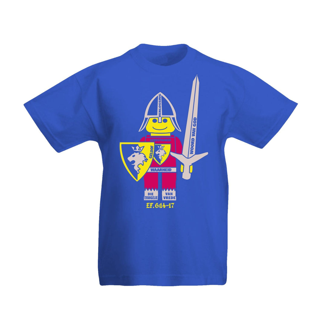11-12 yrs LEGO Wapenrusting - Christian kids t-shirt - (Blue)