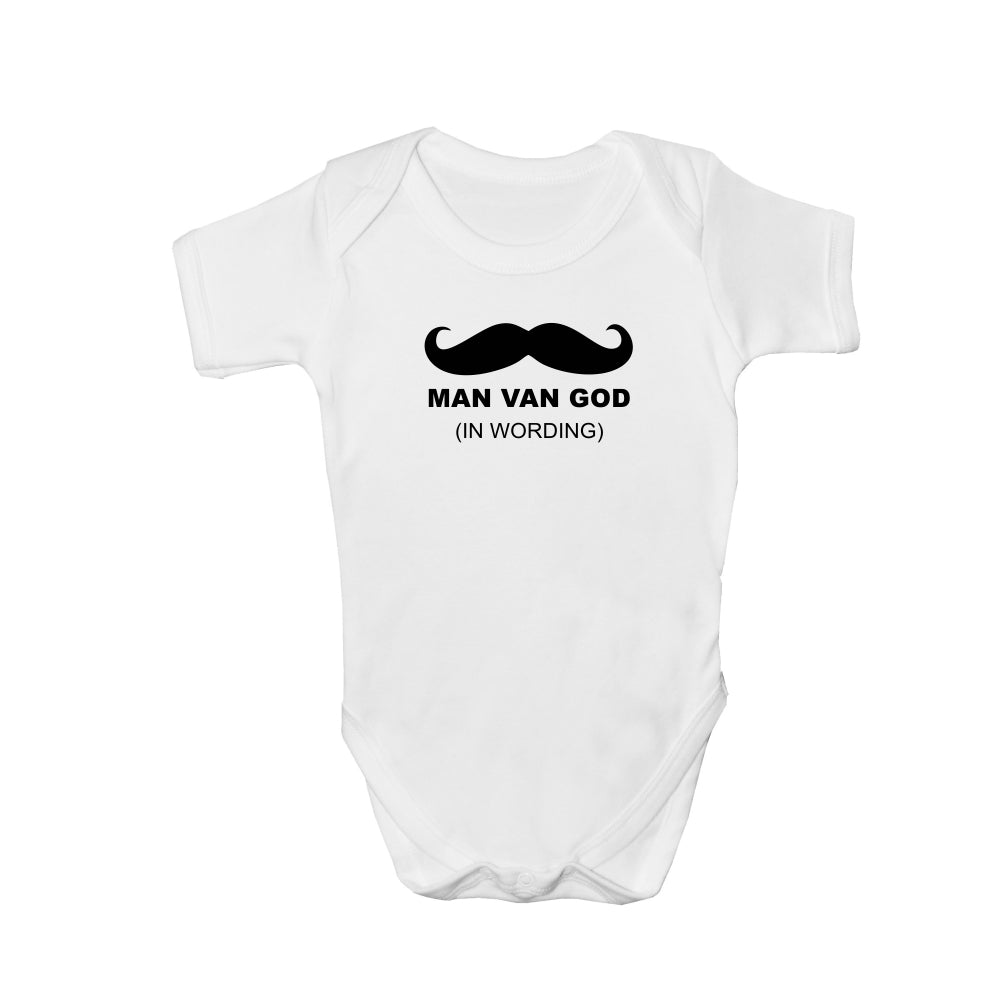 Man van God - Christian Baby Onesie (White SS)