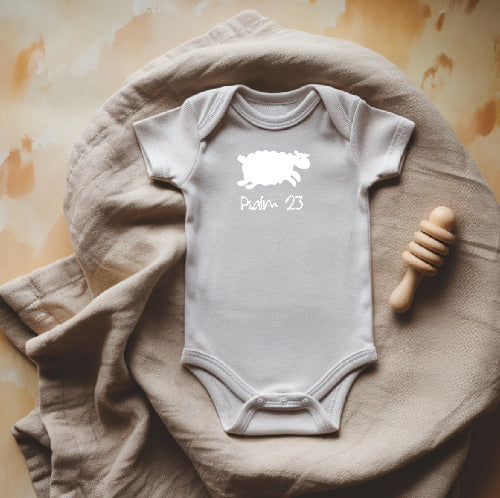 Psalm 23-baby onesie beige - South Africa ITG Clothing