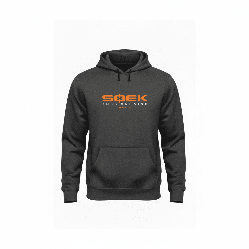 Soek en Jy sal Vind - Christian Hoodie (Charcoal)