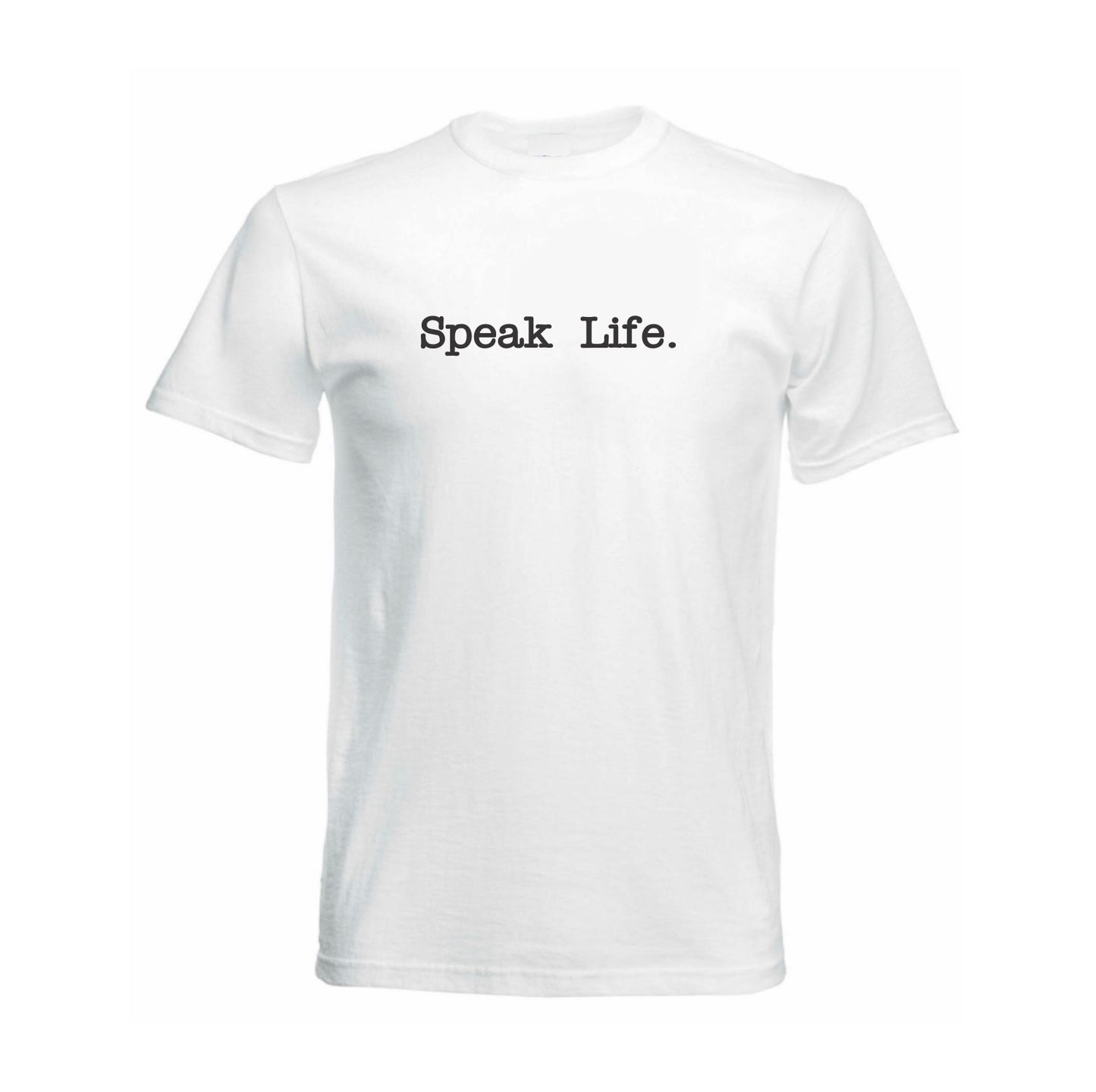 Speak Life – Premium Christian T shirt (White)