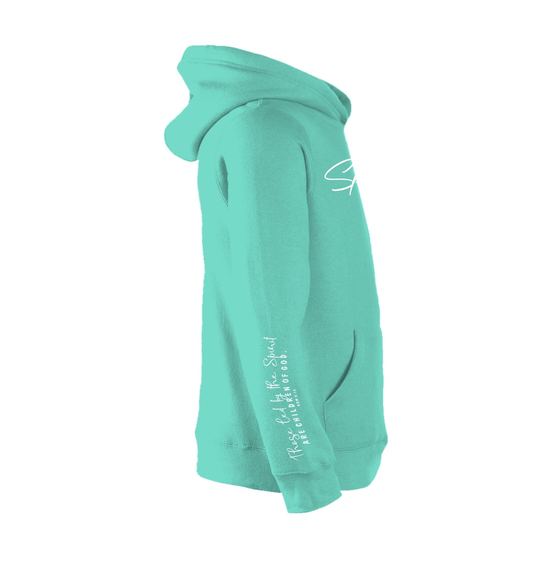 Spirit Lead Me- Christian Hoodie (Aqua)