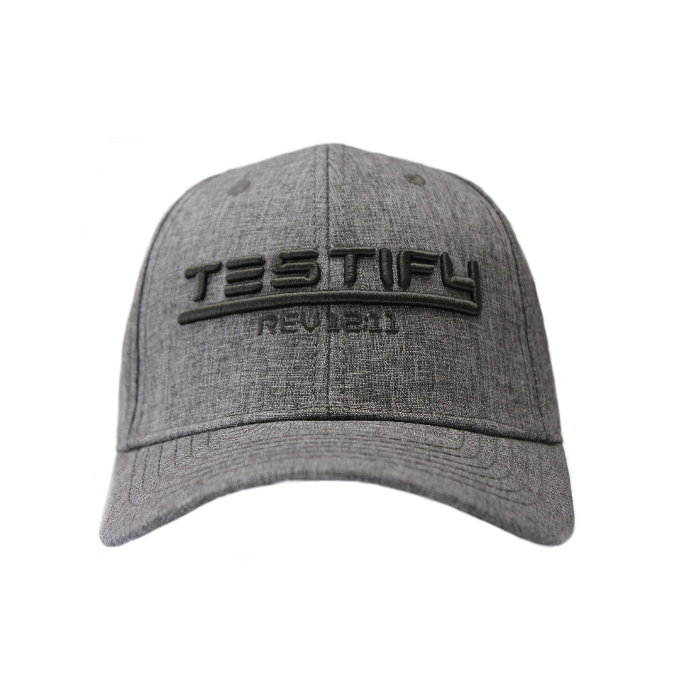Testify - Christian Cap (Charcoal)