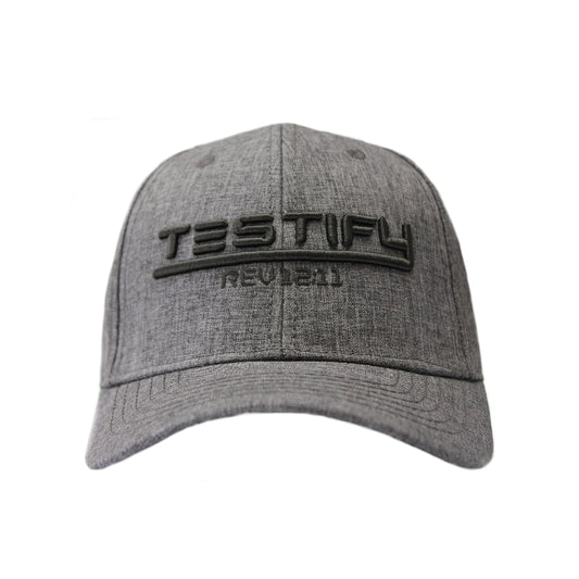 Testify - Christian Cap (Charcoal)