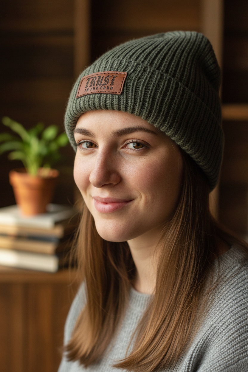 Trust - Christian Beanie (Olive)