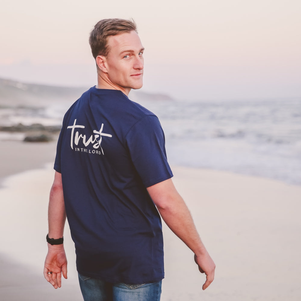 Trust – Premium Christian T shirt (Navy)