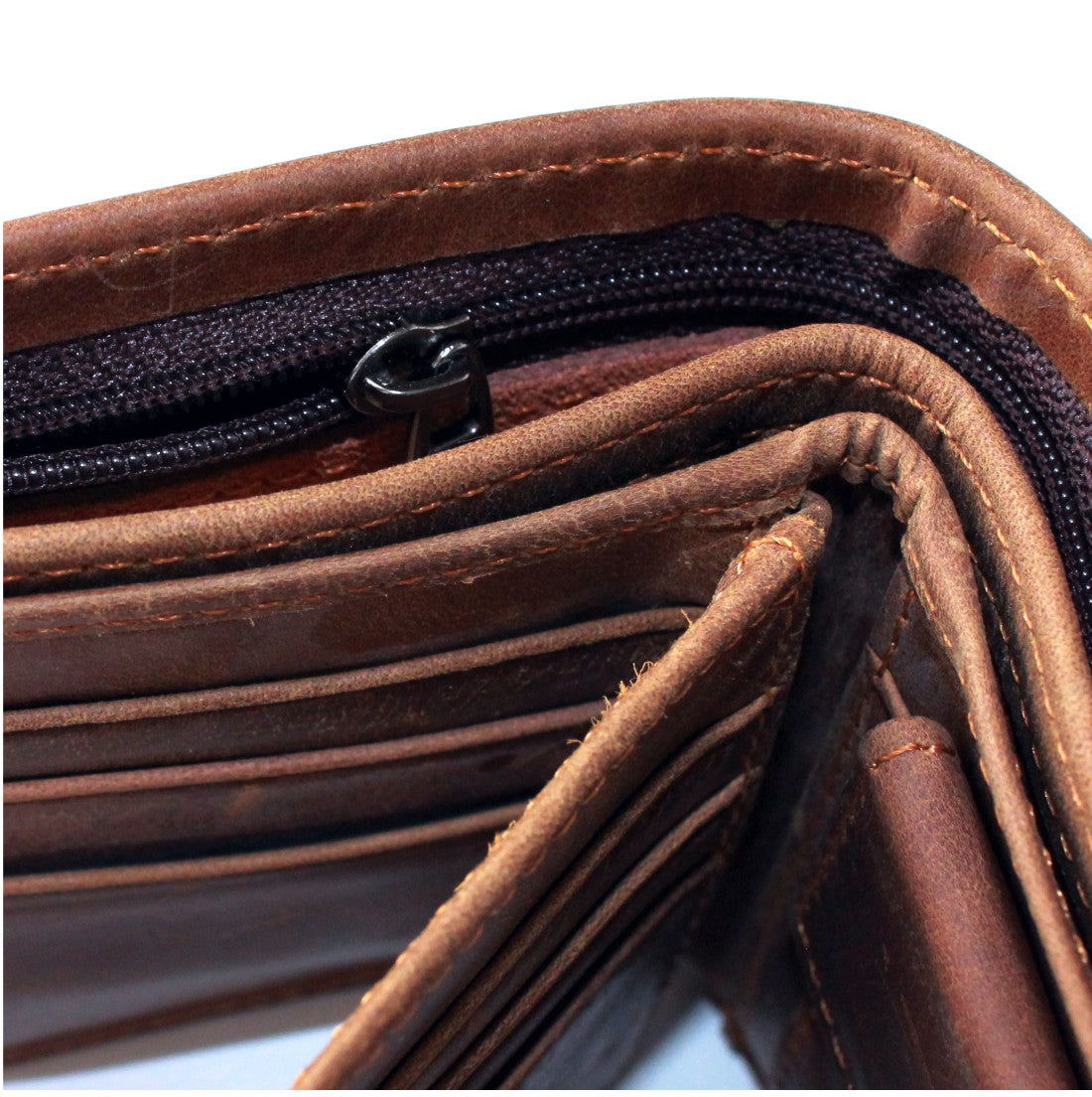 Die Leeu van Juda - Christian Brown Leather Wallet (with Clasp)